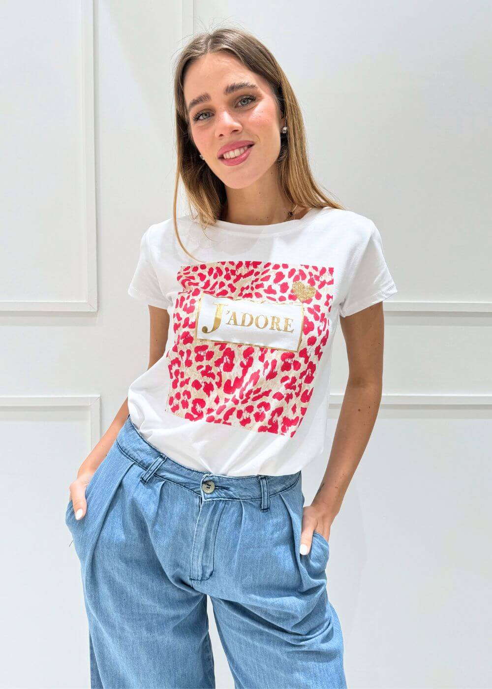 KERSO - T-Shirt J'adore - ROSA