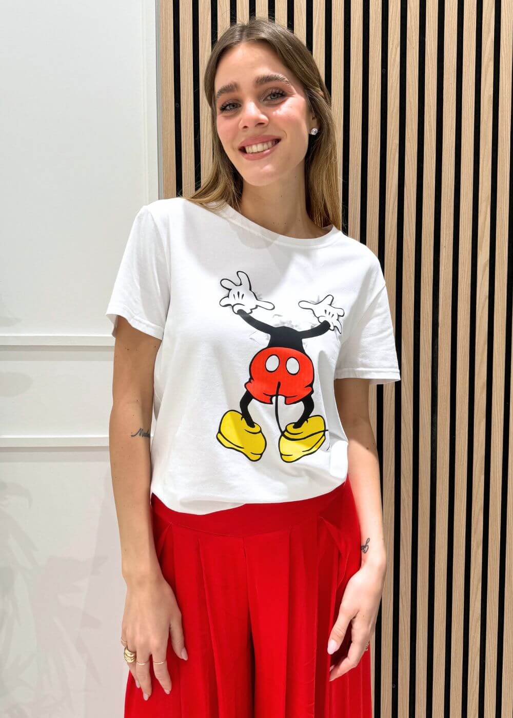 KERSO - T-Shirt Mickey - BIANCO