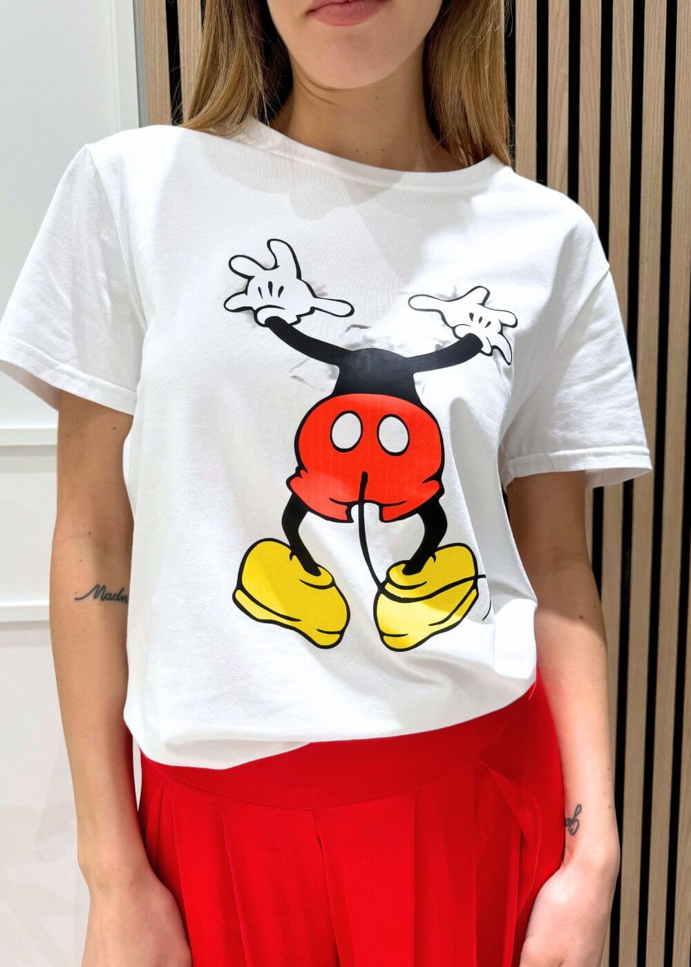 KERSO - T-Shirt Mickey - BIANCO