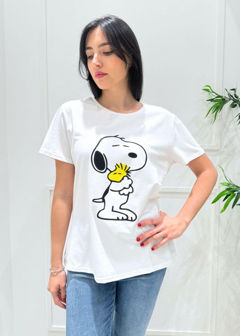 KERSO - T-Shirt Snoopy - BIANCO