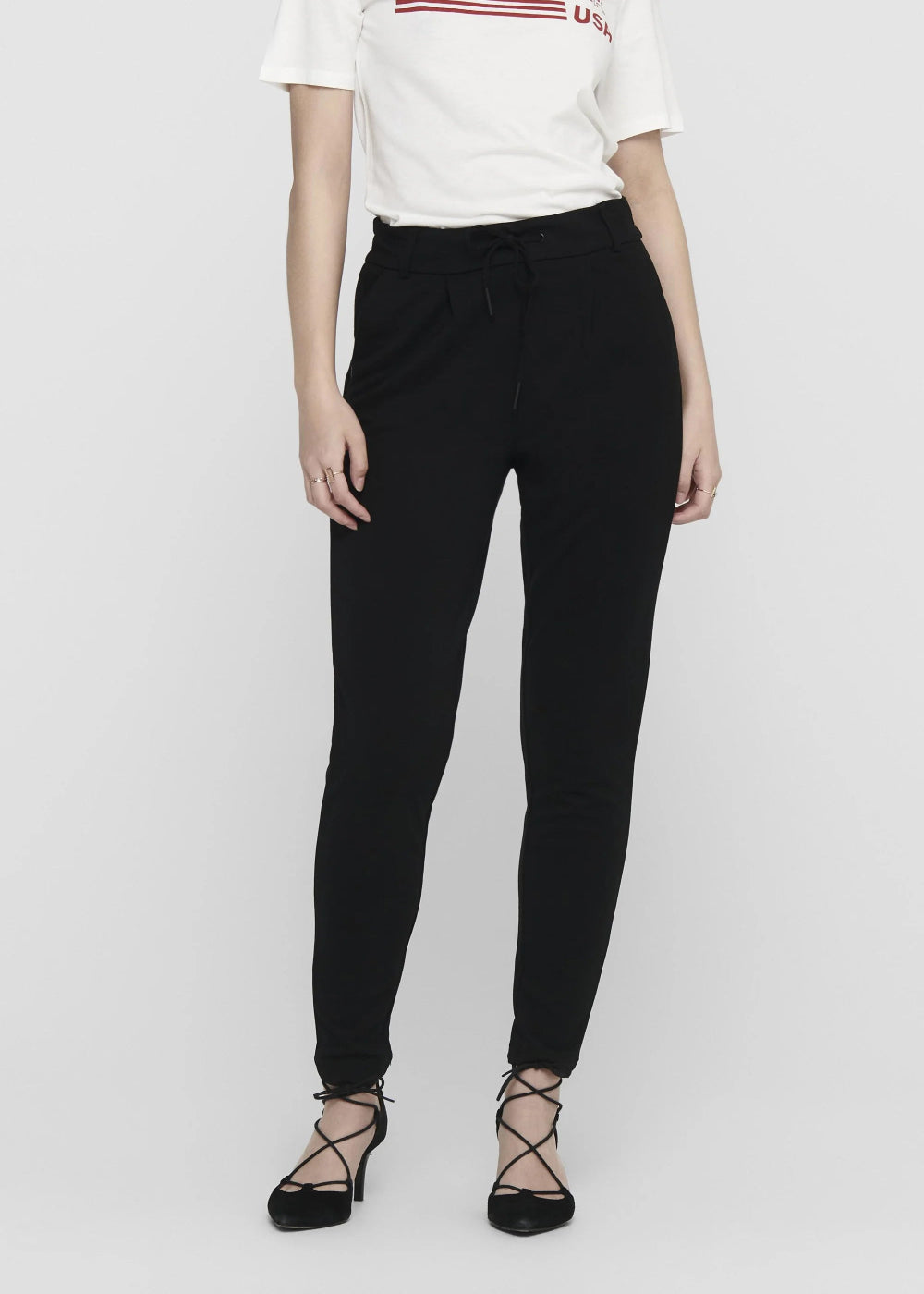 ONLY - Pantalone Laccio - NERO