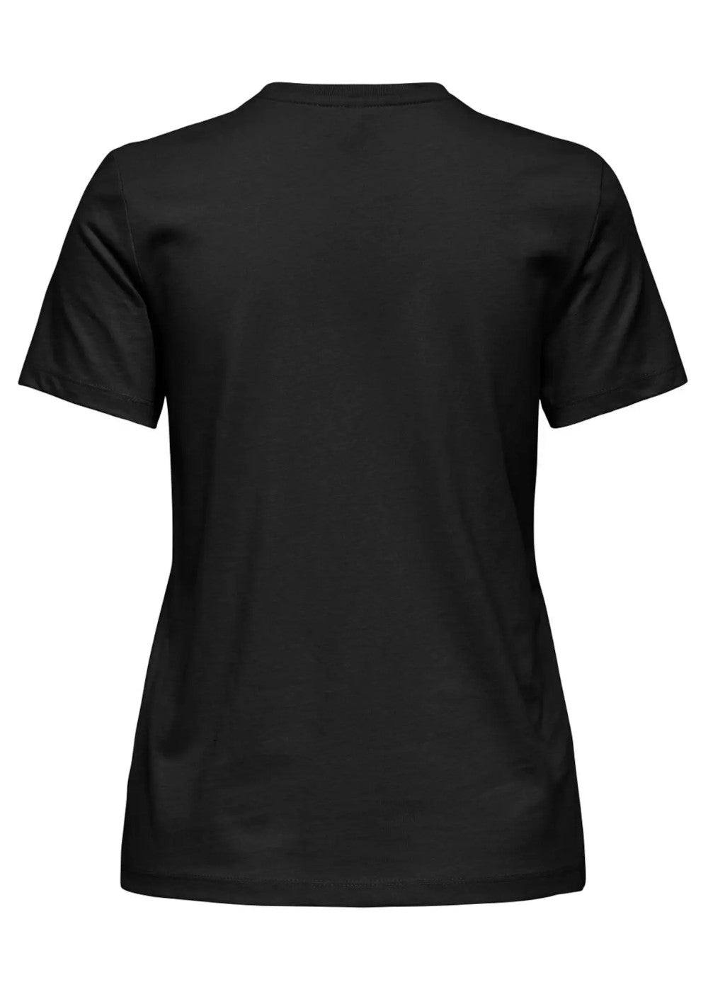 ONLY - T-Shirt Collo Strass - NERO