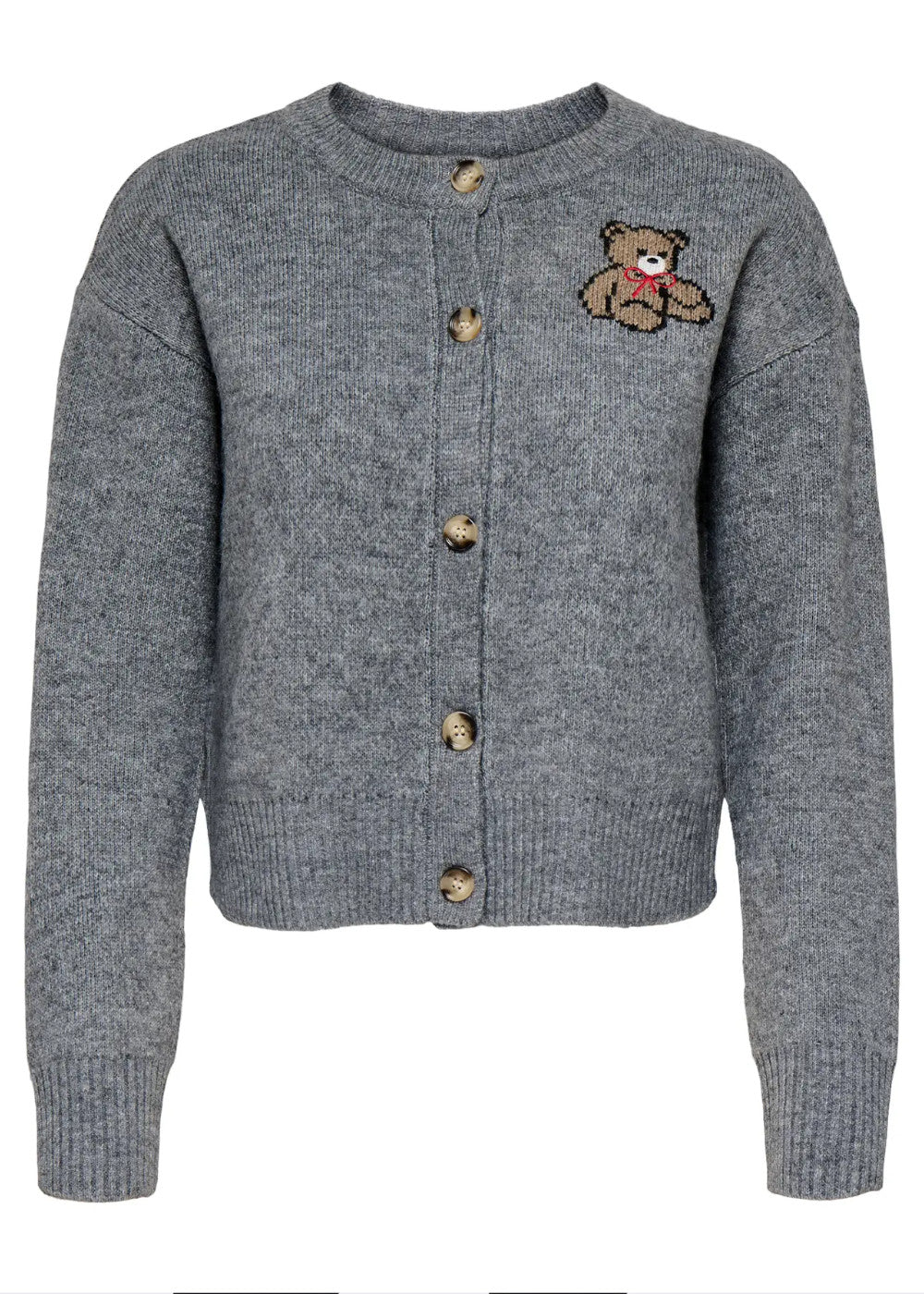 ONLY - Cardigan Teddy - GRIGIO