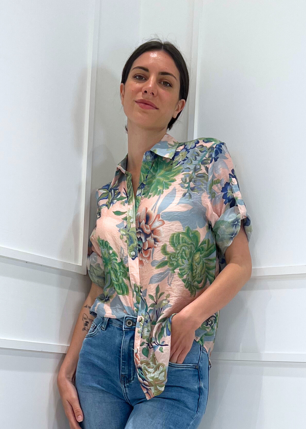 KERSO - Camicia Fiori - CIPRIA