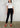 KONTATTO - Pantalone Sigaretta - NERO