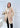 KERSO - Cappotto Righine - BEIGE