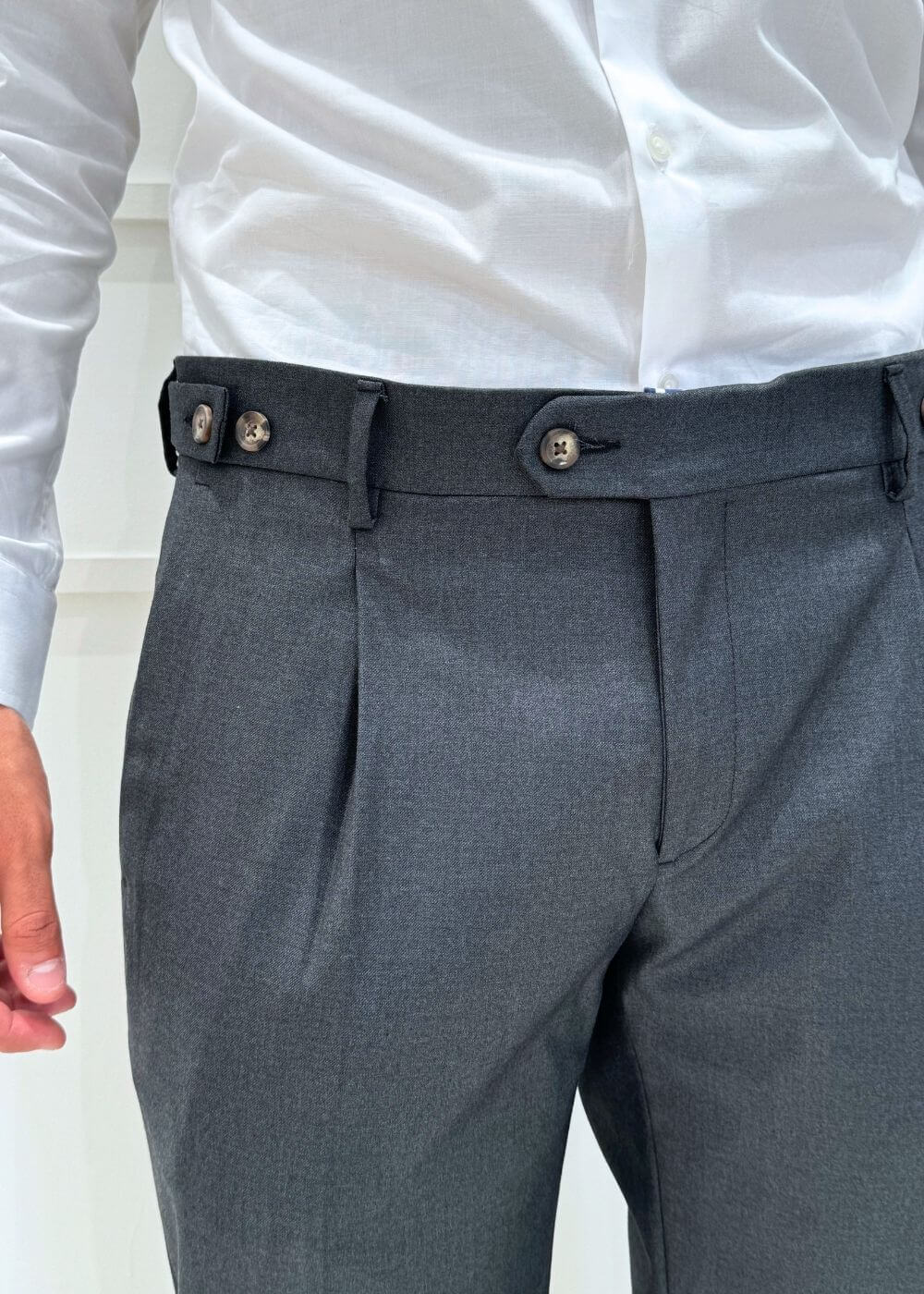 Pantalone Risvolto - GRIGIO