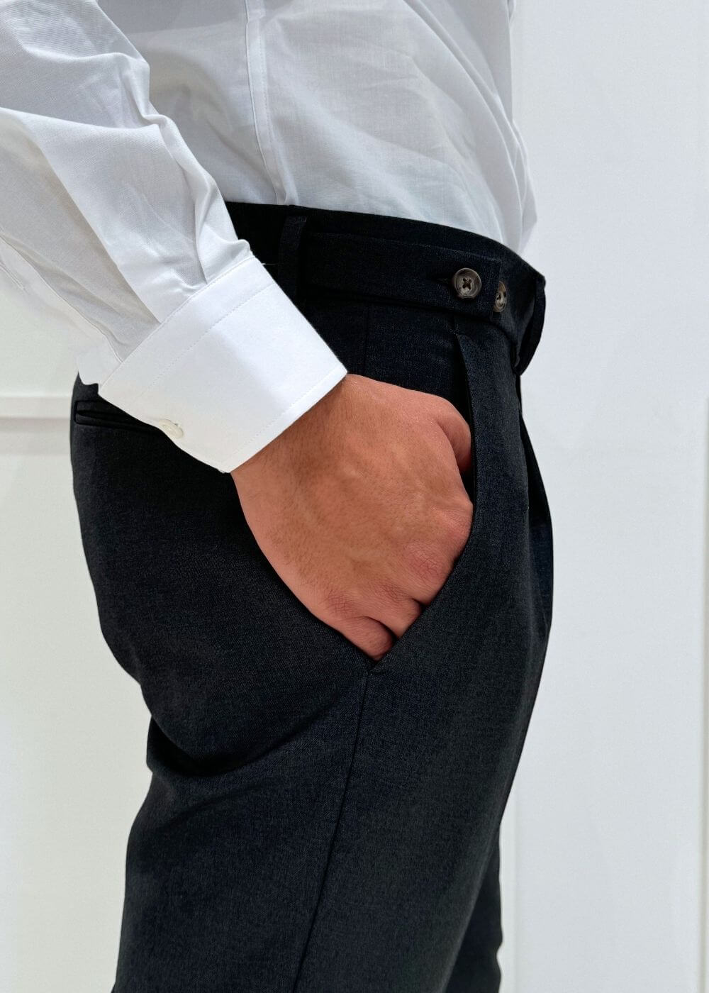 Pantalone Risvolto - GRIGIO