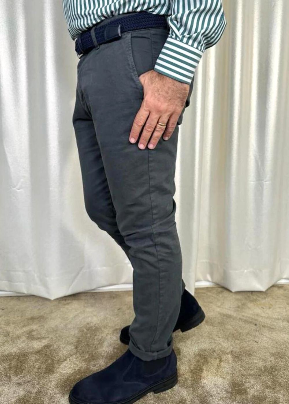 AB - Pantalone Tasca Classica - GRIGIO