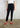 KONTATTO - Pantalone Sigaretta - NERO