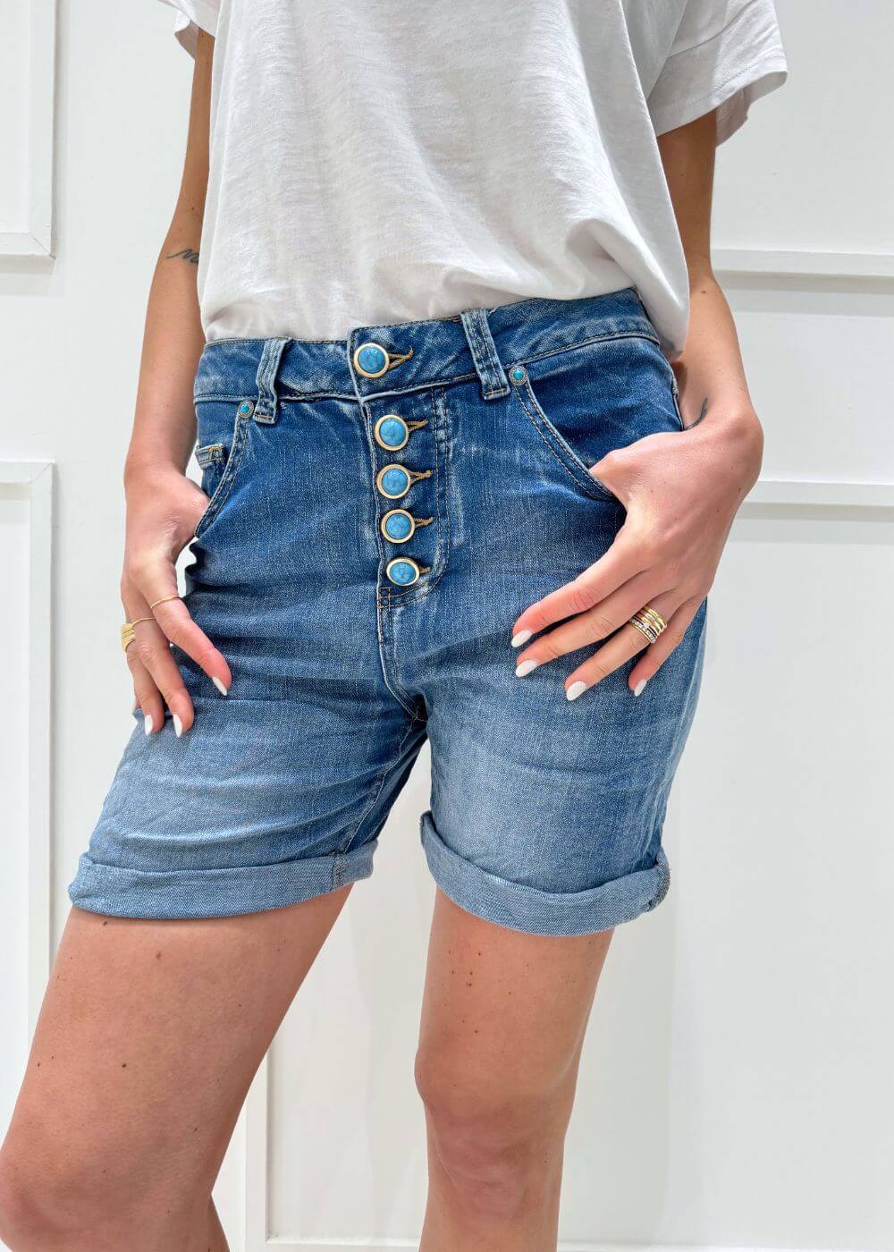 KERSO - Shorts Jeans - DENIM