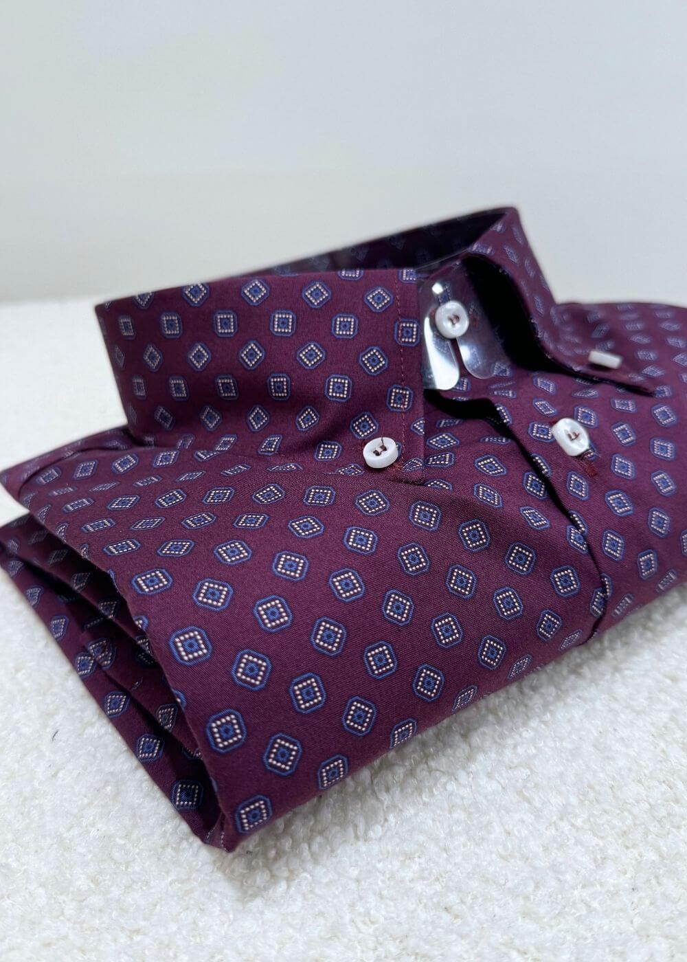 Camicia B.D Slim - BORDEAUX