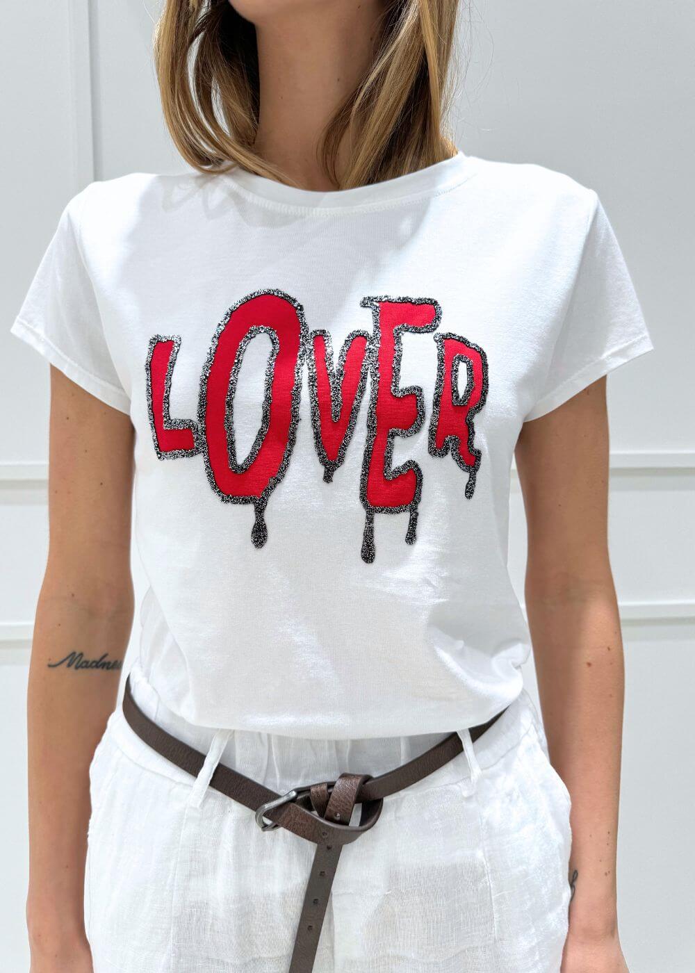 KERSO - T-Shirt LOVER - ROSSO