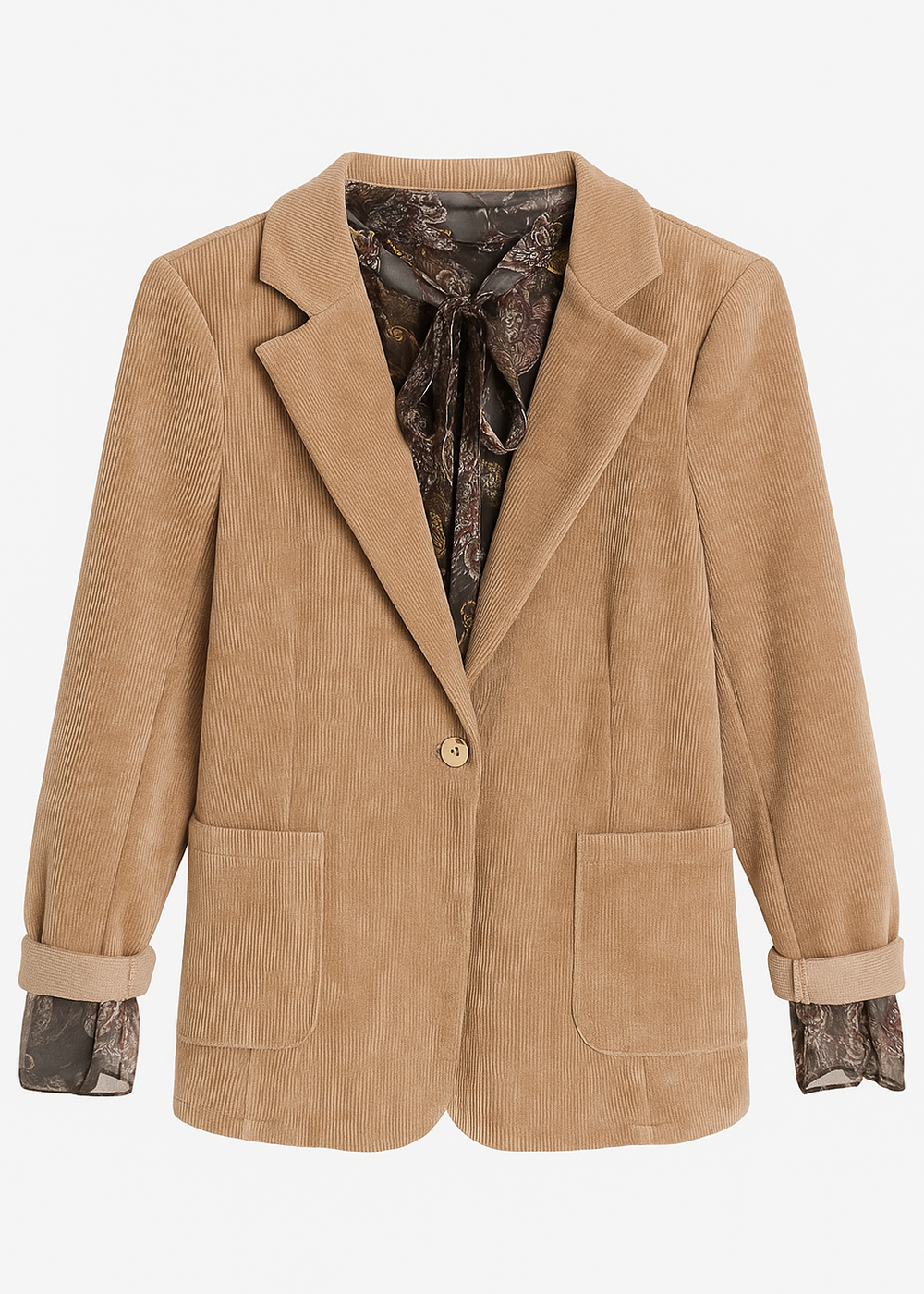 kerso - giacca costine - camel