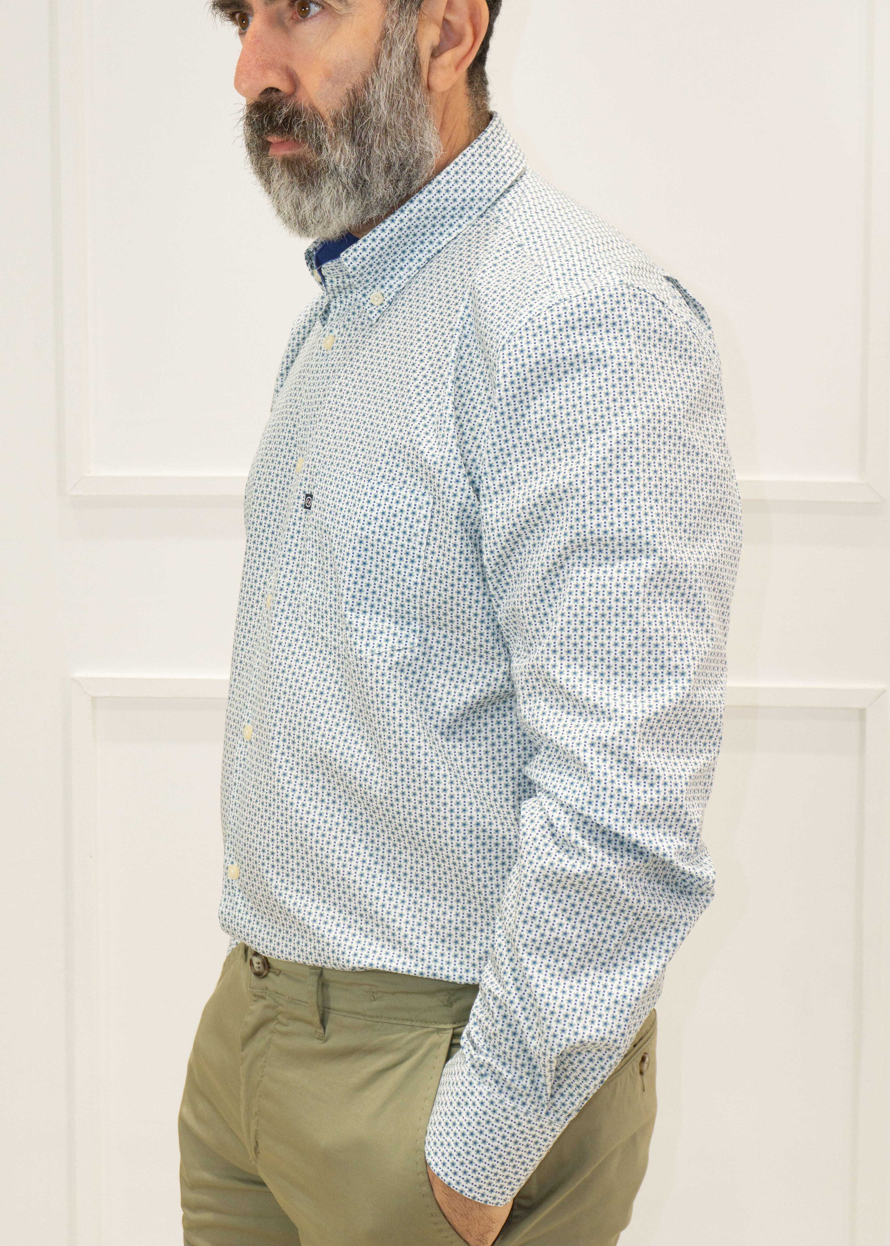 kerso - camicia b.d regular fit - verde