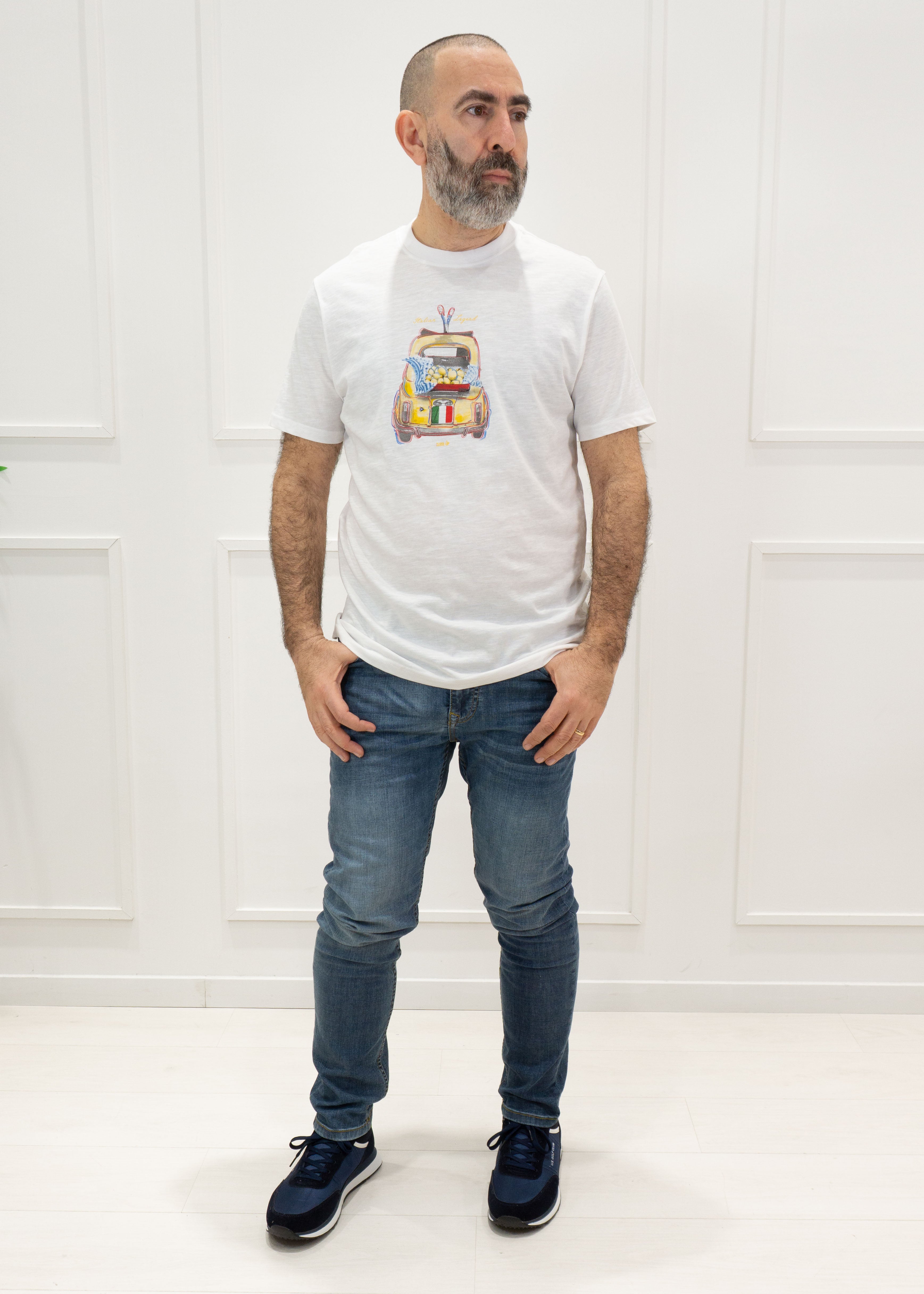 KERSO - T-Shirt m/m stampa 500 - BIANCO