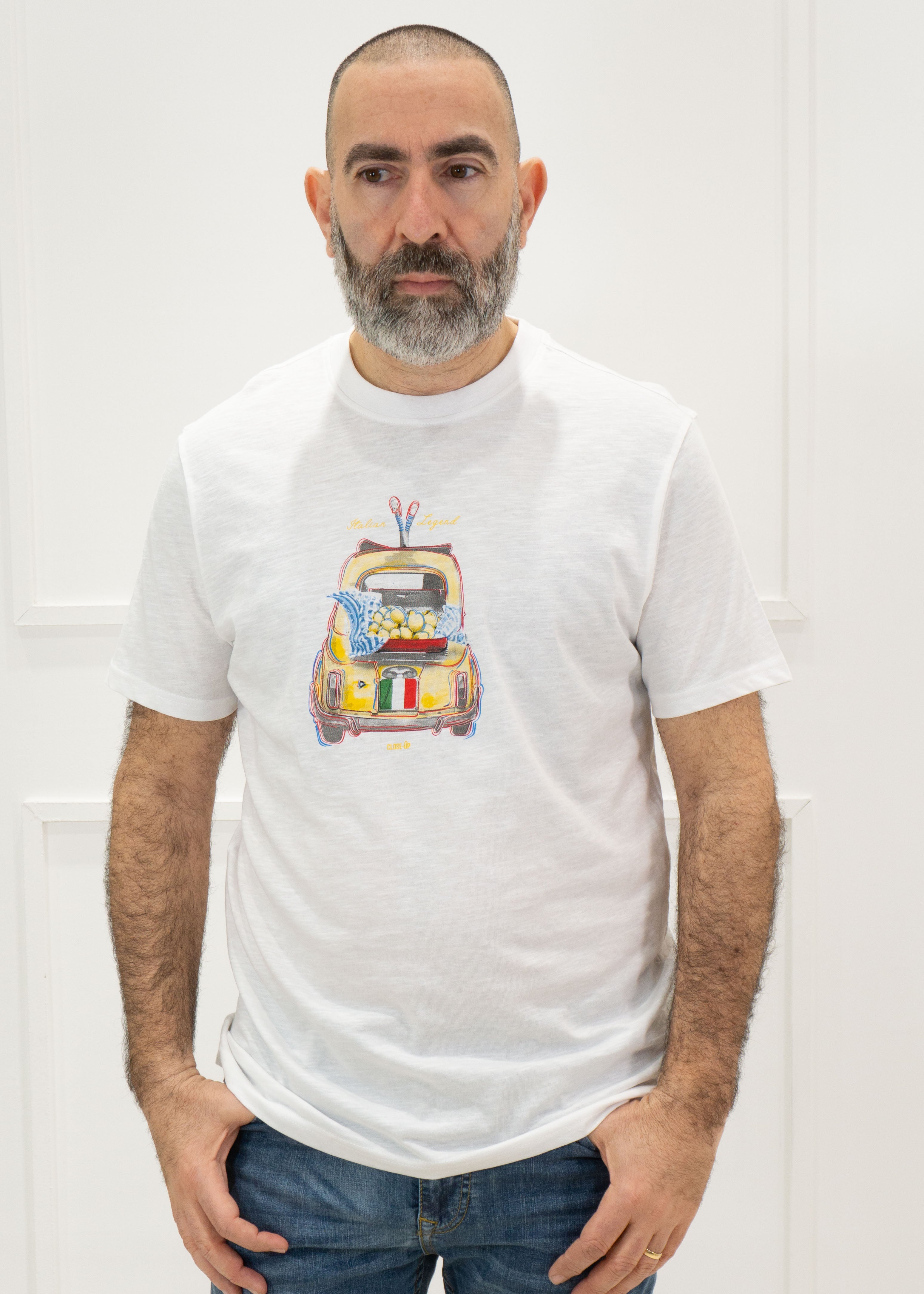 KERSO - T-Shirt m/m stampa 500 - BIANCO