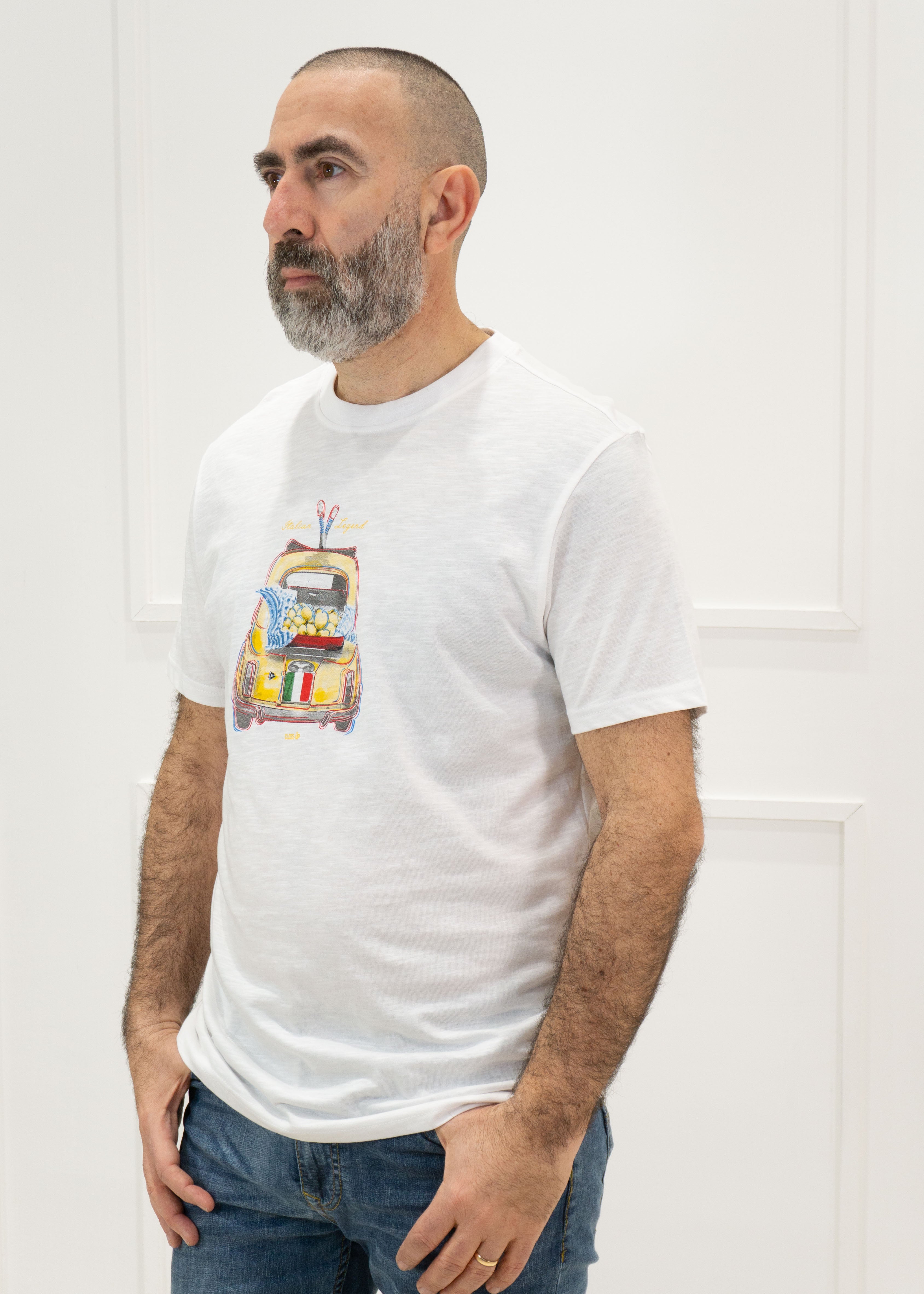 KERSO - T-Shirt m/m stampa 500 - BIANCO