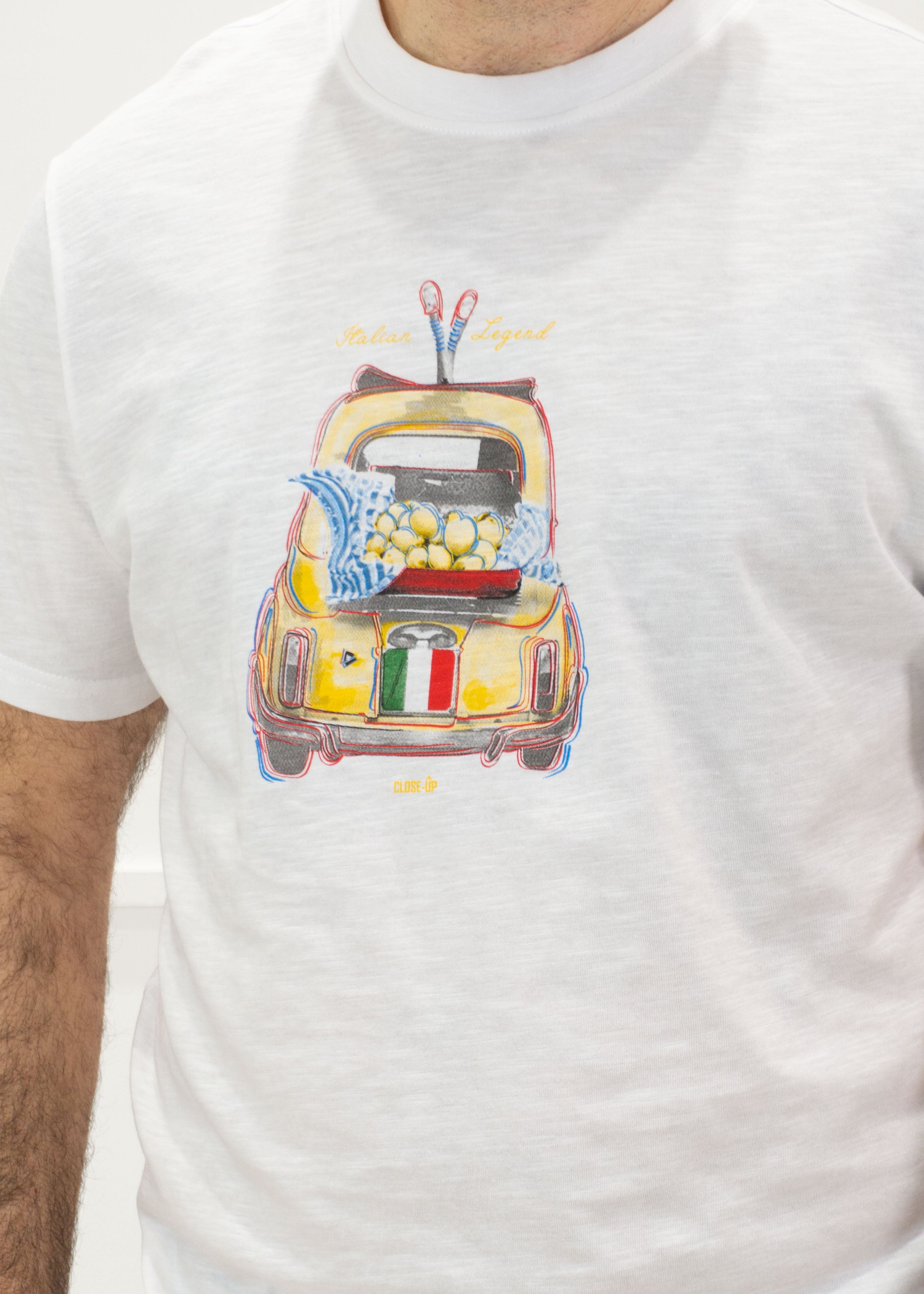 KERSO - T-Shirt m/m stampa 500 - BIANCO