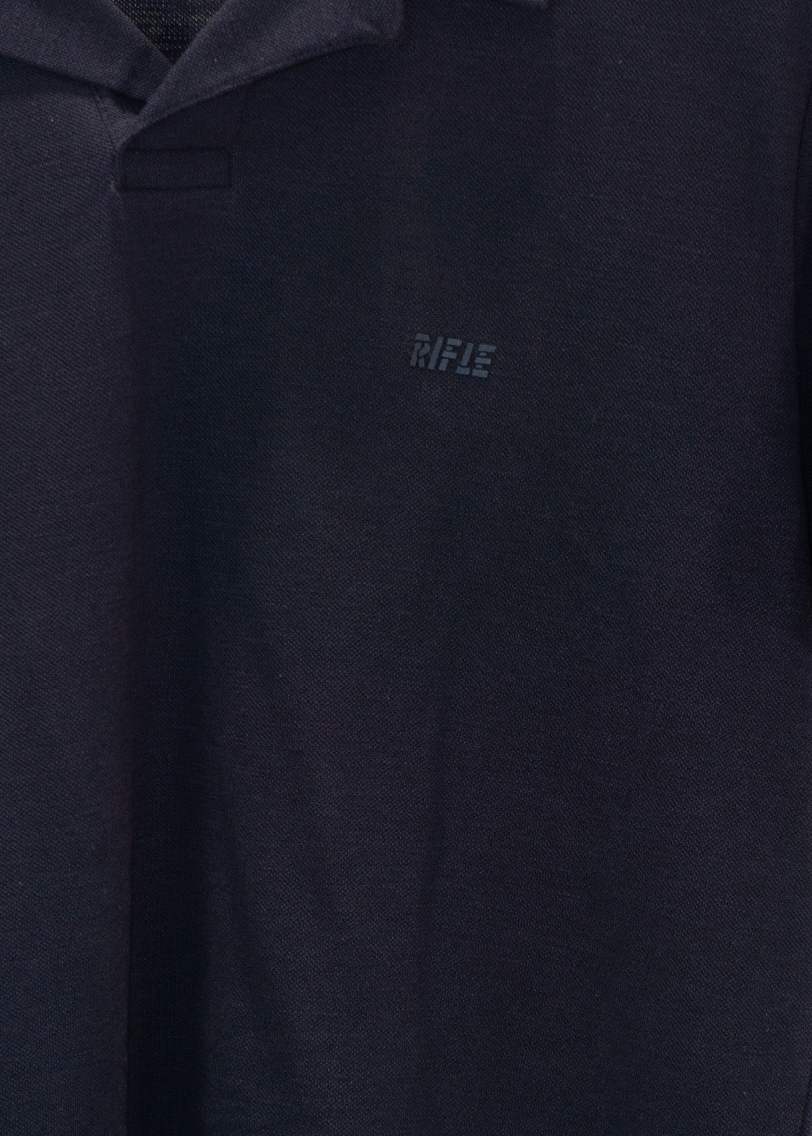 Rifle - Polo m/m effetto fiammato - BLU