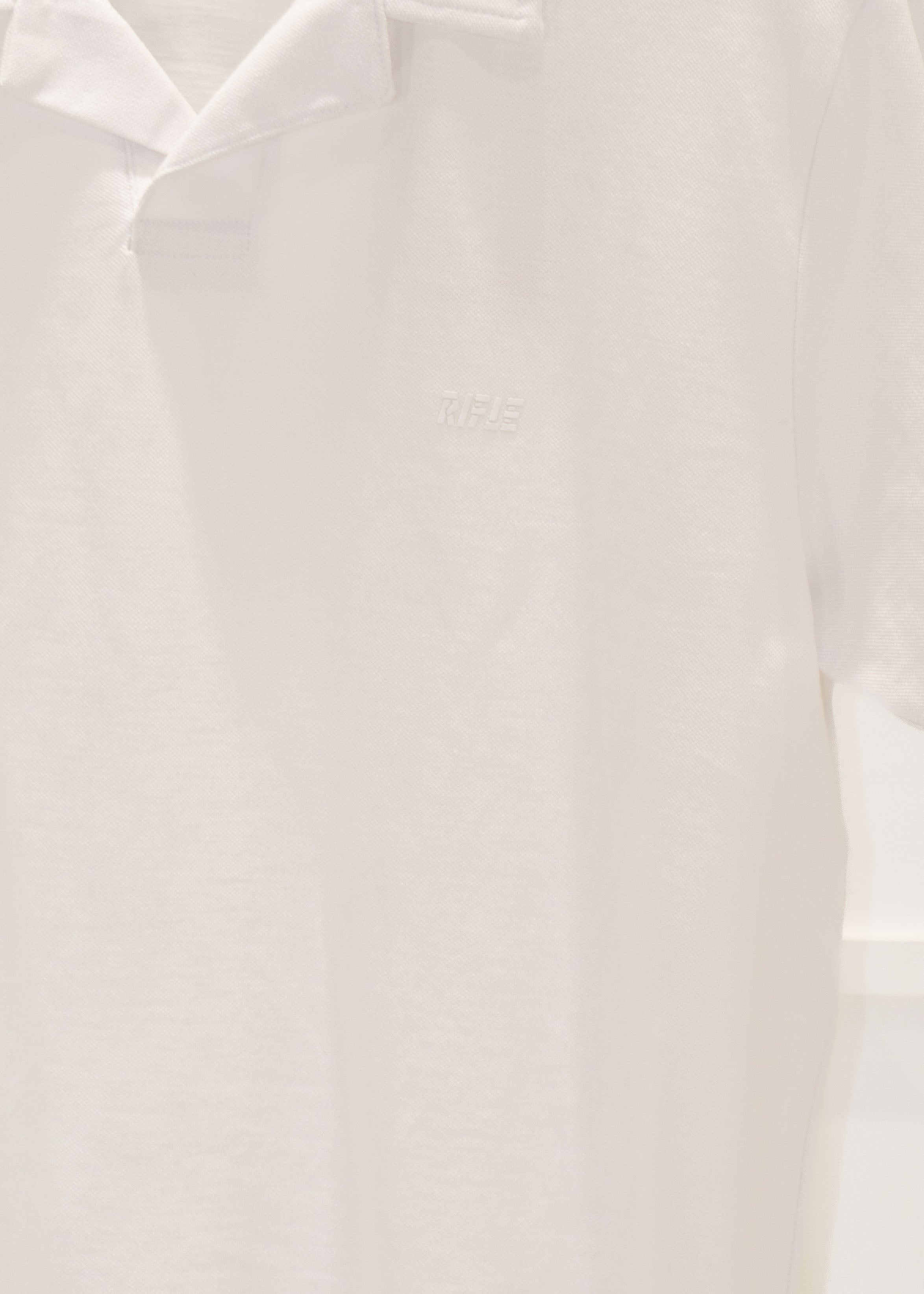 Rifle - Polo m/m effetto fiammato - BIANCO