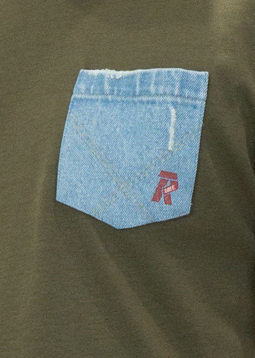 Rifle - T-Shirt m/m taschino Jeans Rifle - VERDE MILITARE