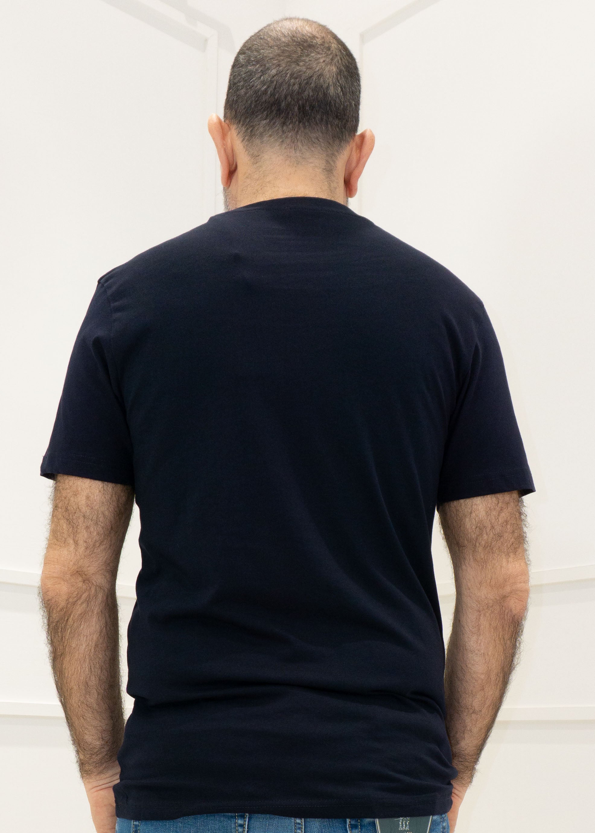 Rifle - T-Shirt m/m taschino Jeans Rifle - BLU