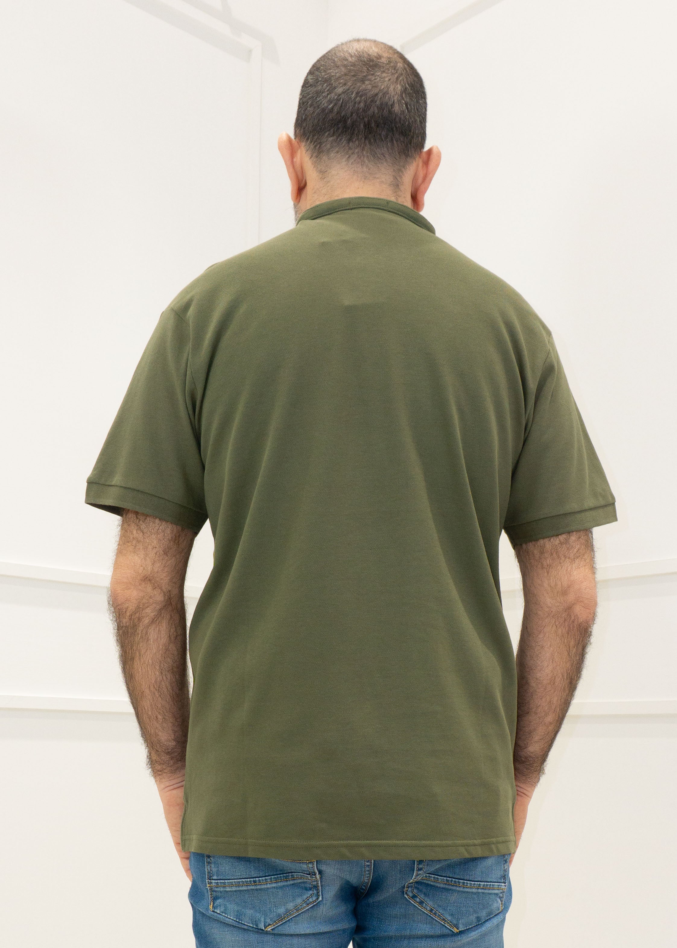 Coveri - T-Shirt m/m bottoni Coveri - VERDE MILITARE