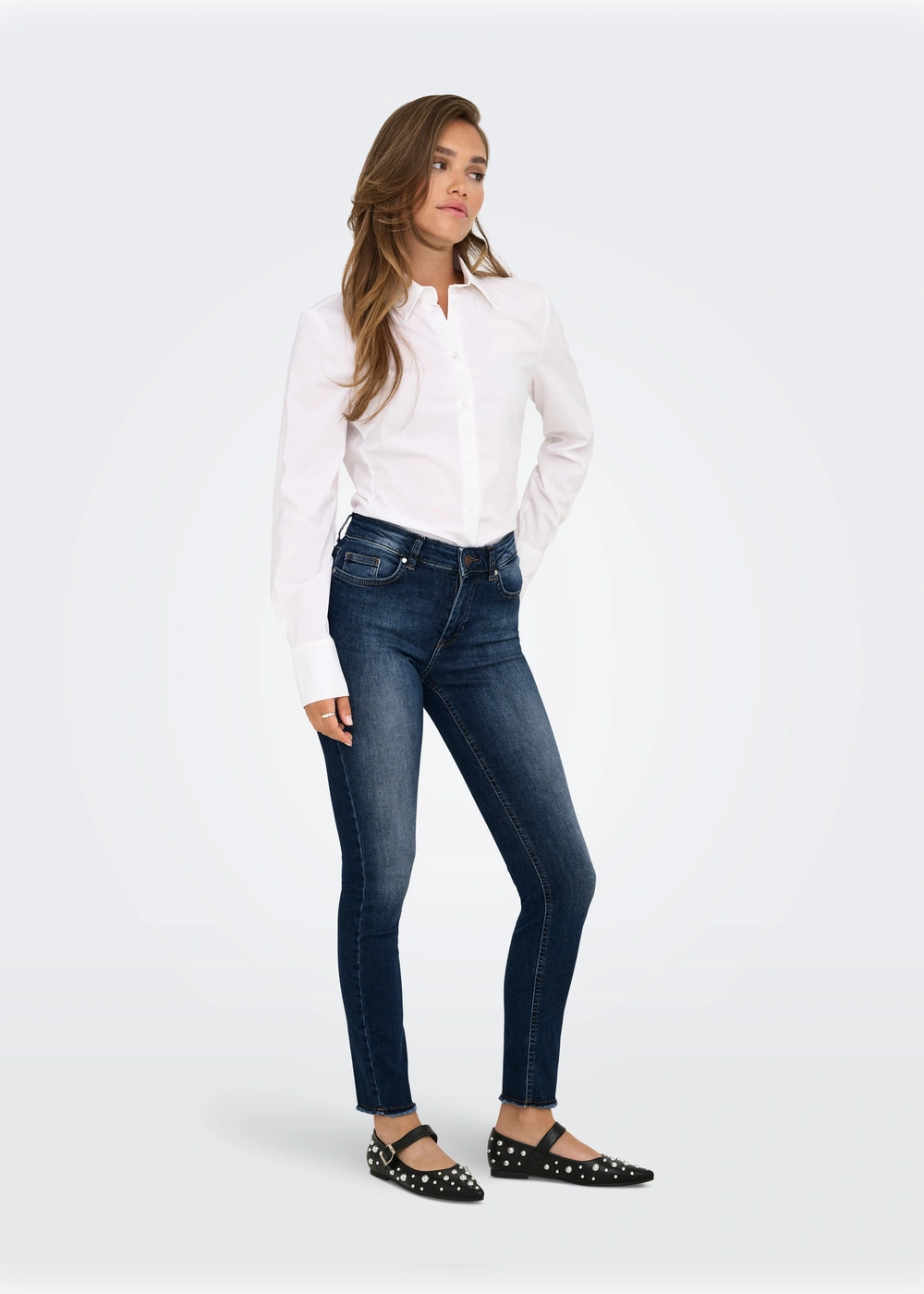 ONLY - SKinny Sfrangiato - DENIM