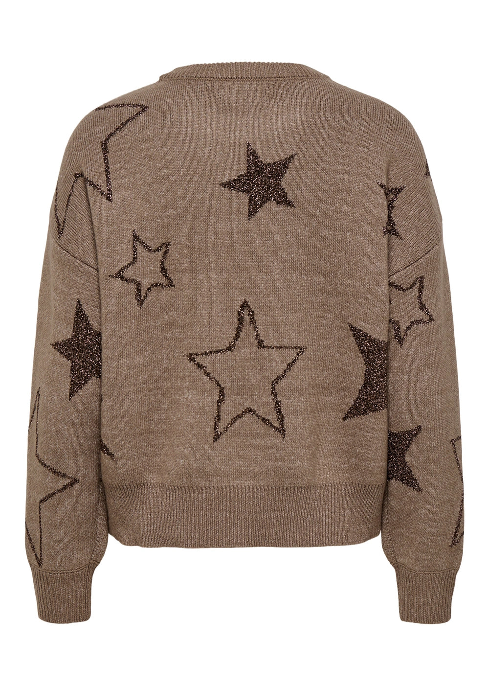 ONLY - Maglia Stelle - BEIGE