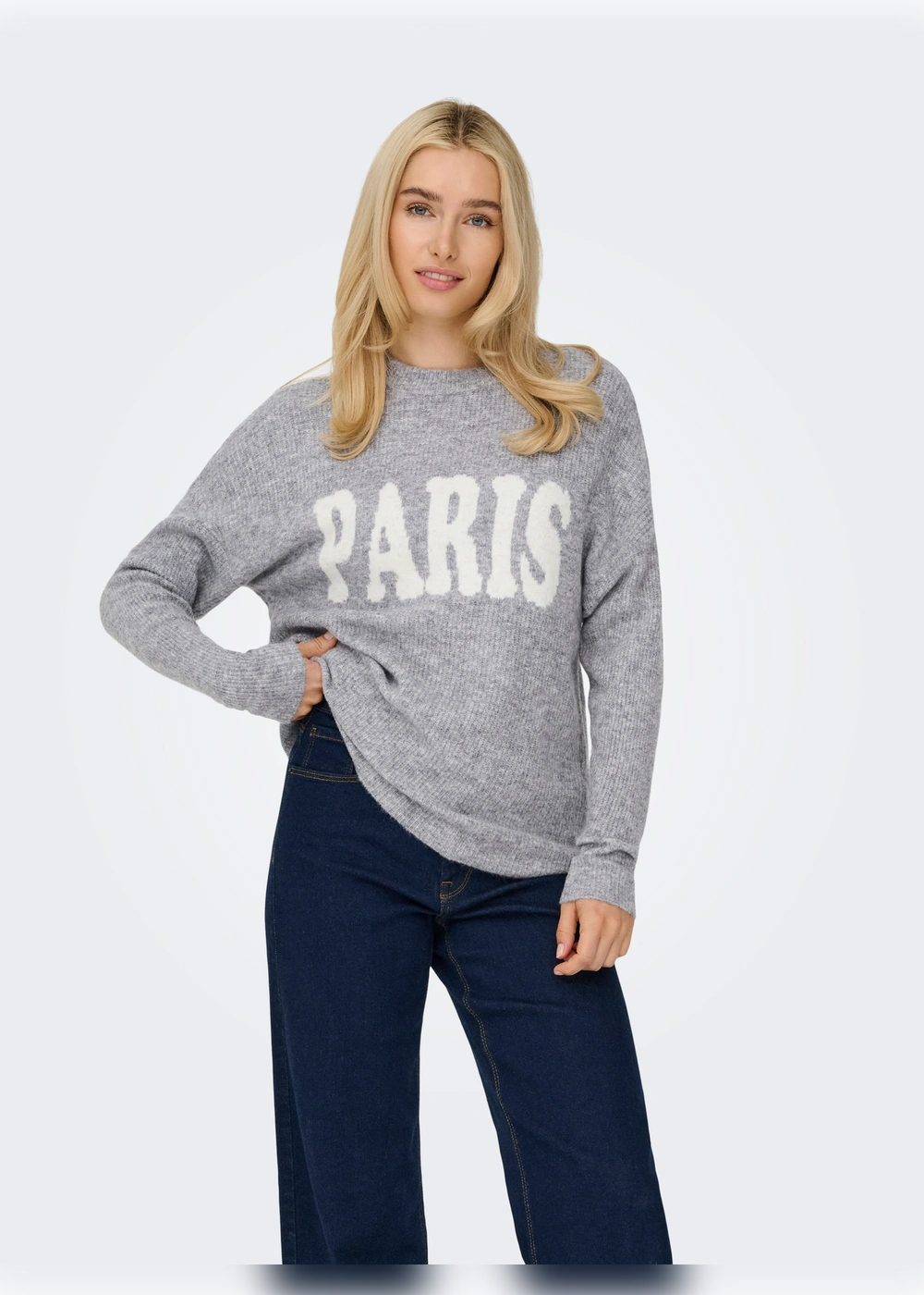 only - maglia paris - grigio