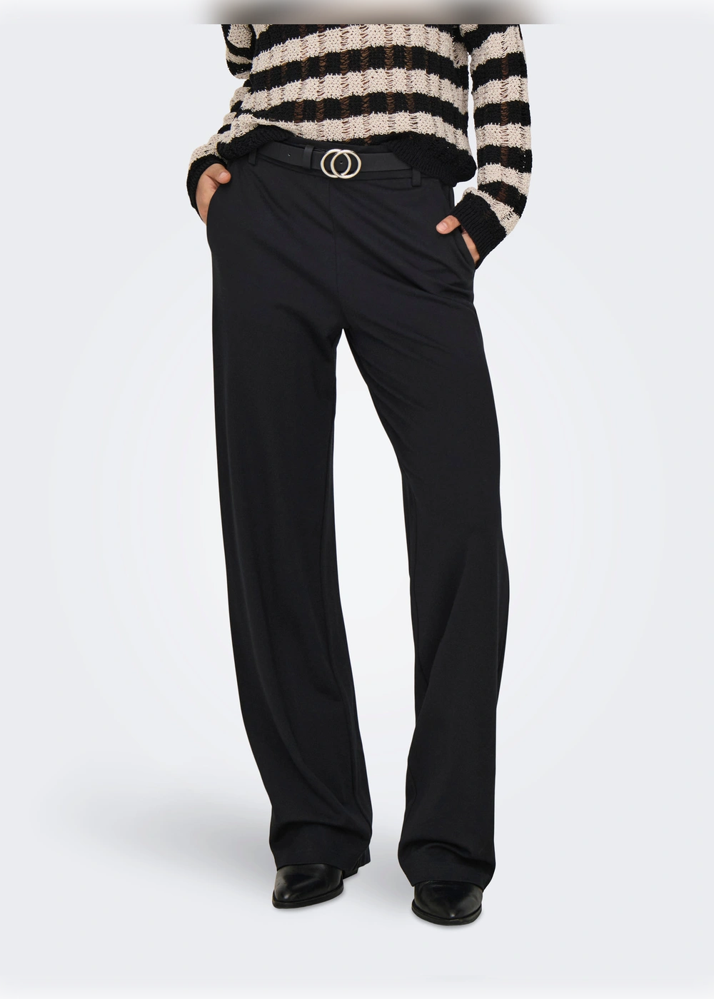 ONLY - Pantalone Dritto - NERO