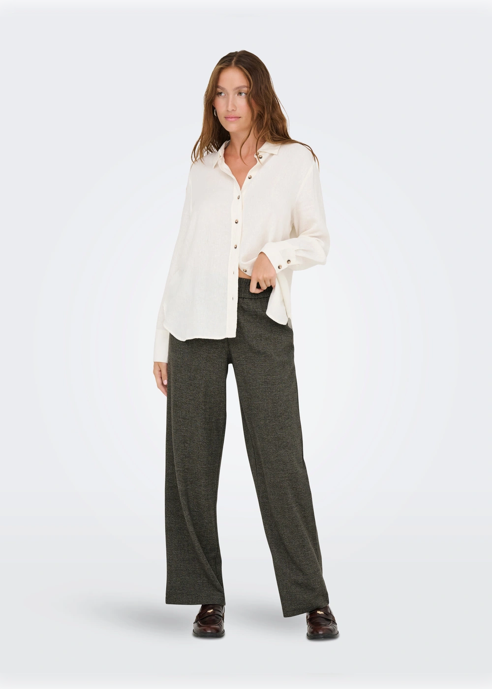 ONLY - Pantalone Elastico - MORO