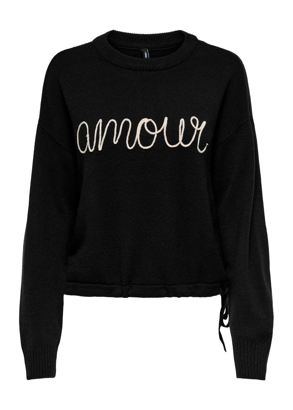 only - maglia amour - nero