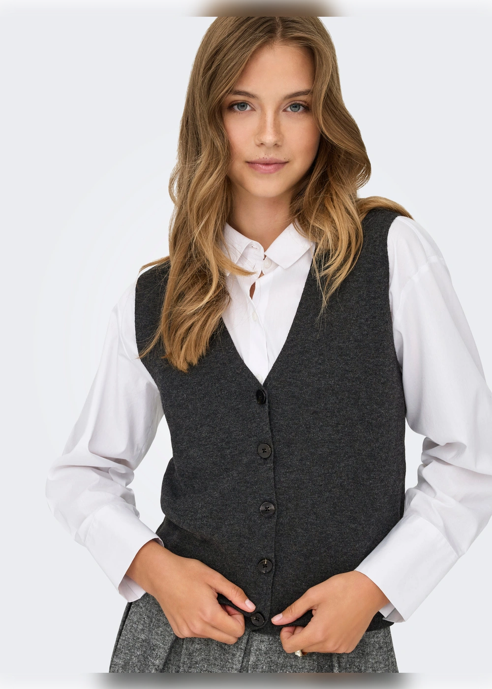 ONLY - Gilet Fascia - GRIGIO