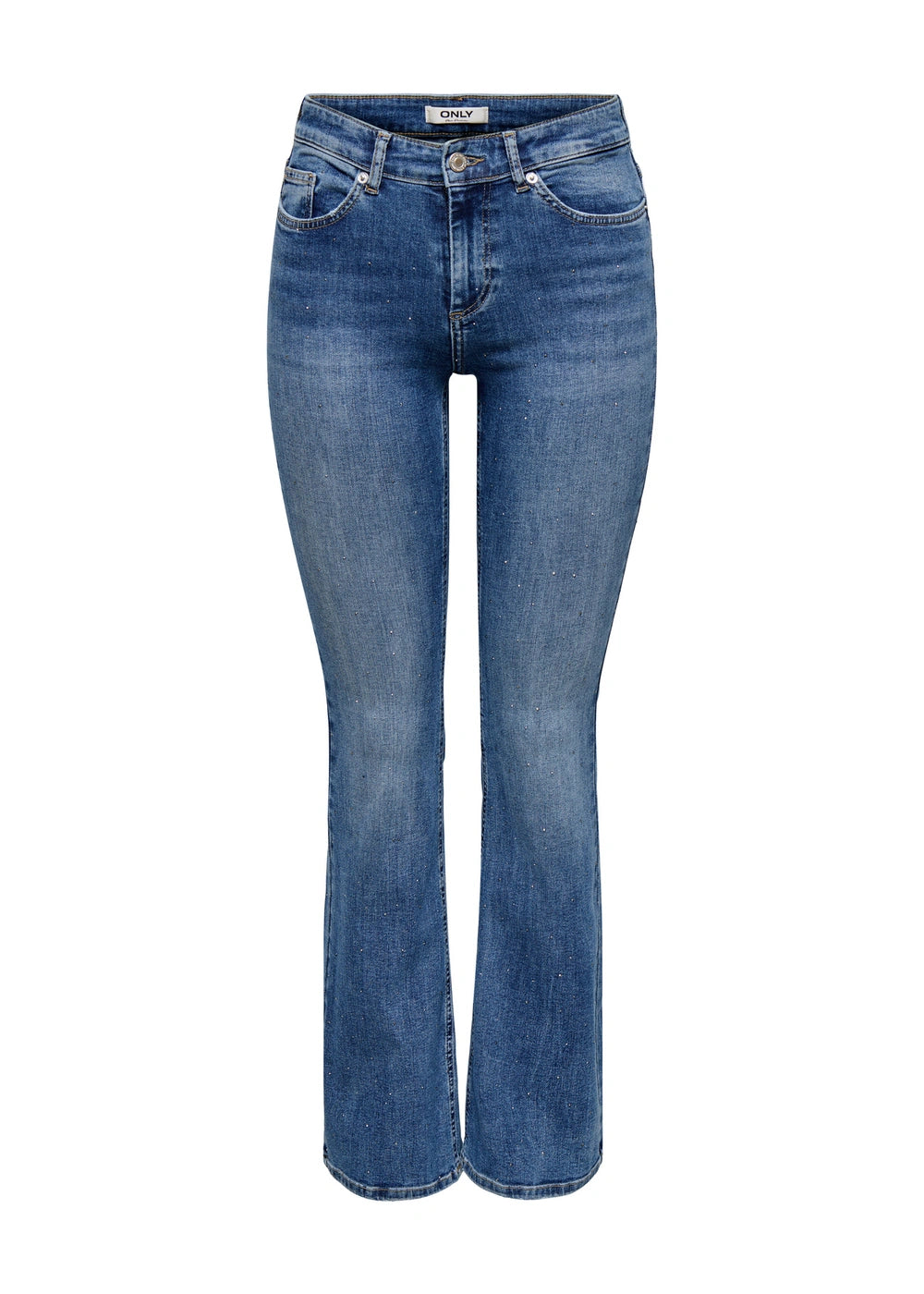 only - jeans zampa strass - jeans chiaro