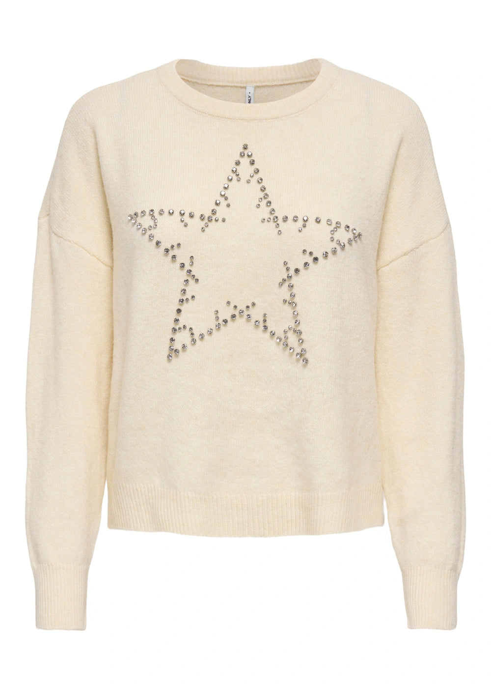 only - maglia stella - panna