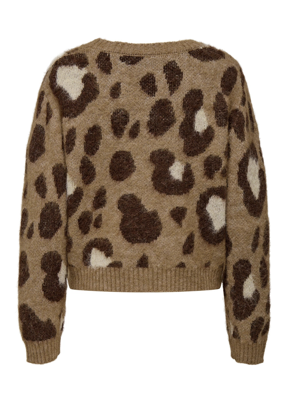 only - cardigan maculato - marrone