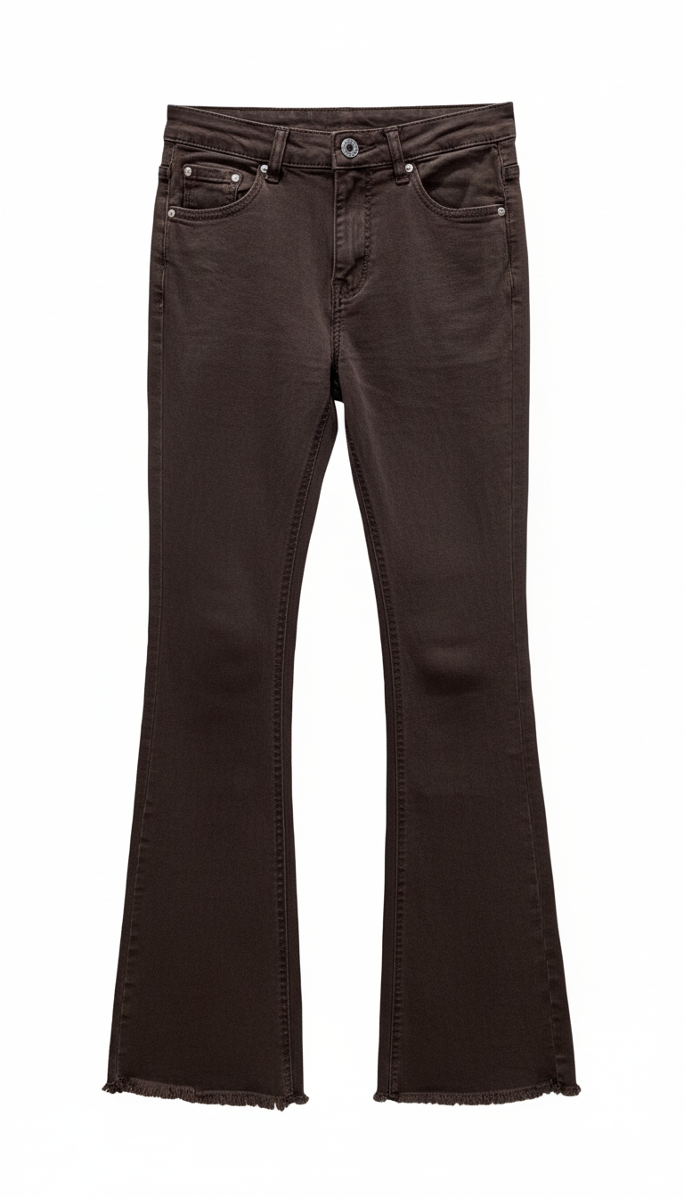 KERSO - Jeans Trombetta - MORO