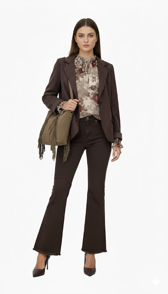 KERSO - Giacca Ecodaino - MORO