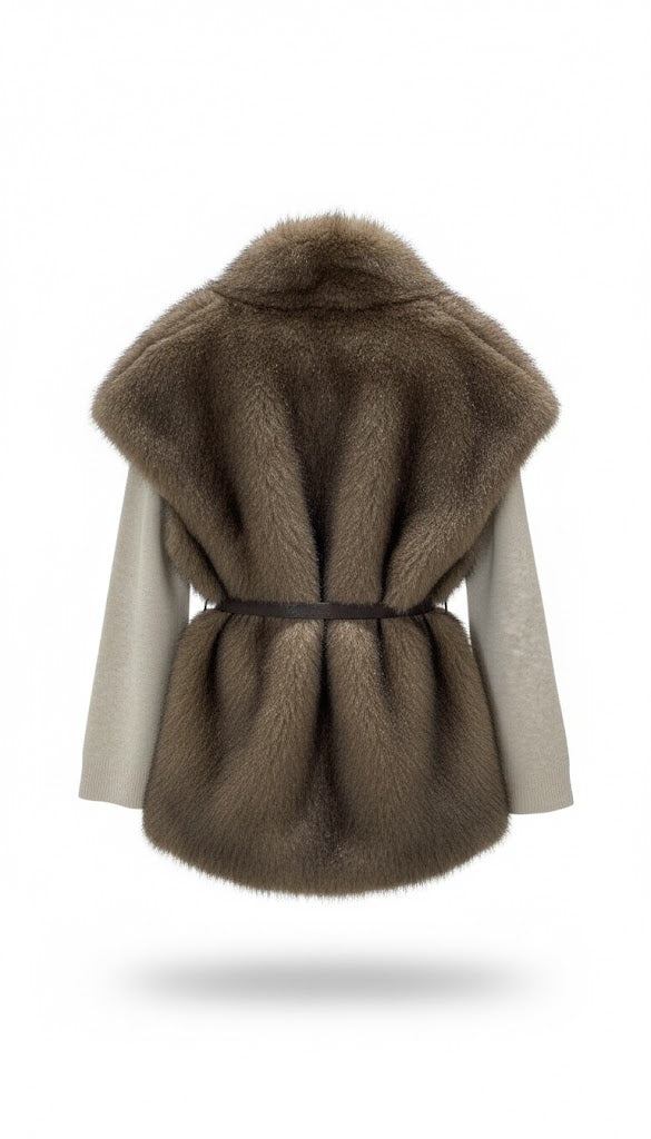 KERSO - Maglia Teddy - BEIGE