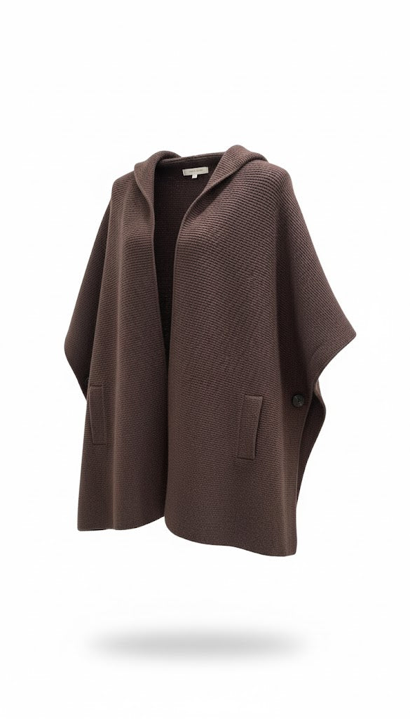 KERSO - Cardigan Mantella - MARRONE