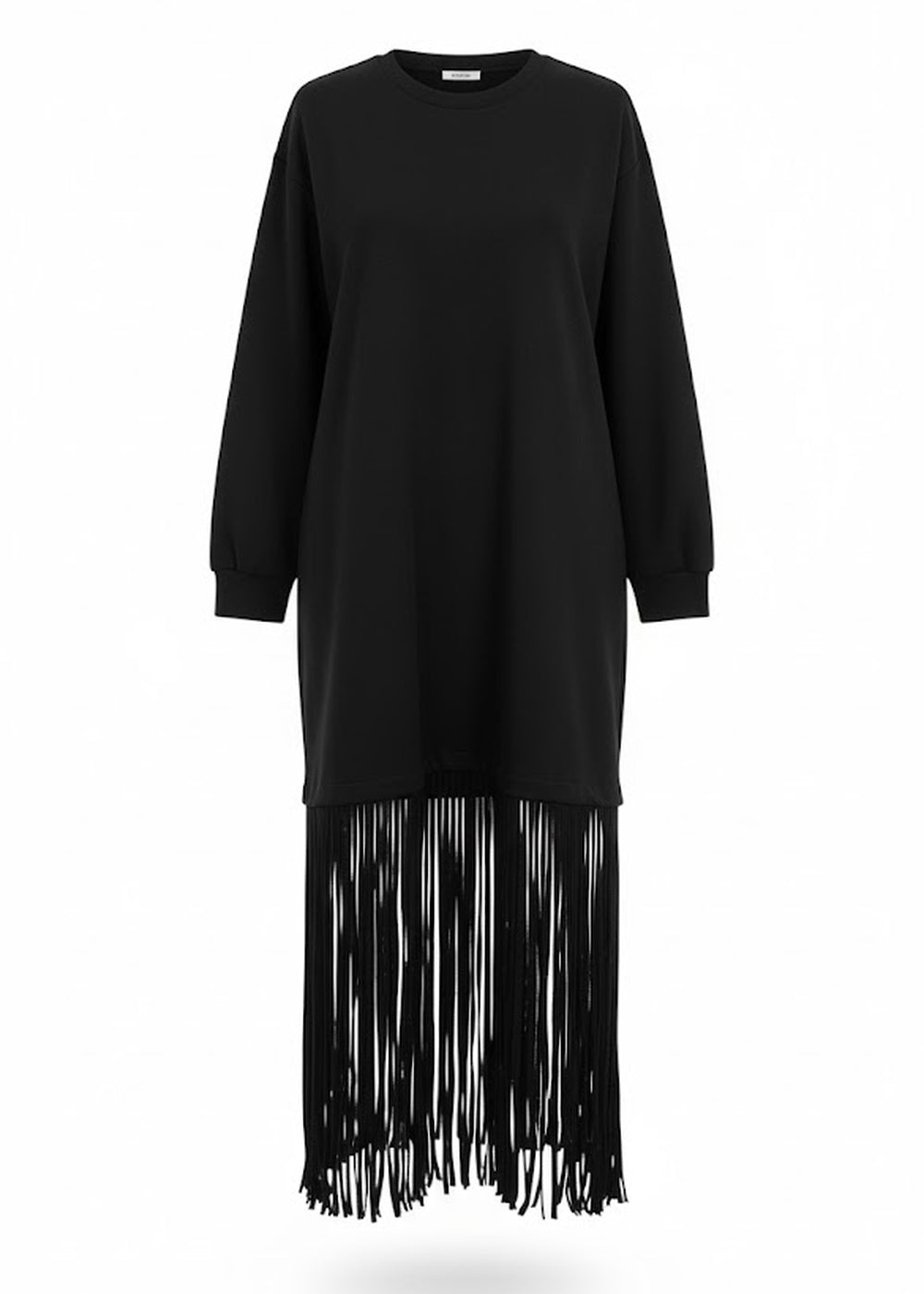 KERSO - Abito frange - NERO