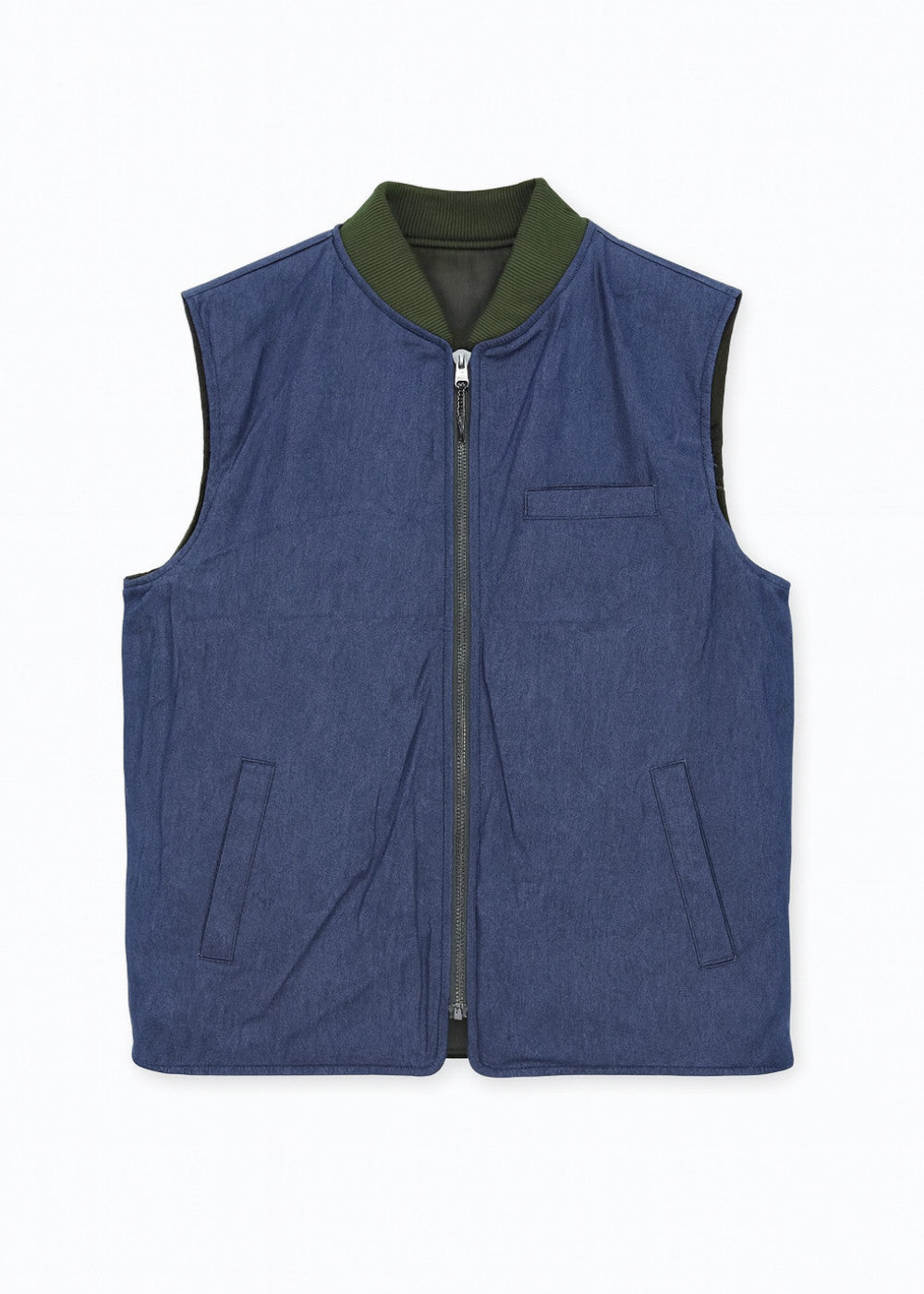 kerso - gilet reversibile - verde militare