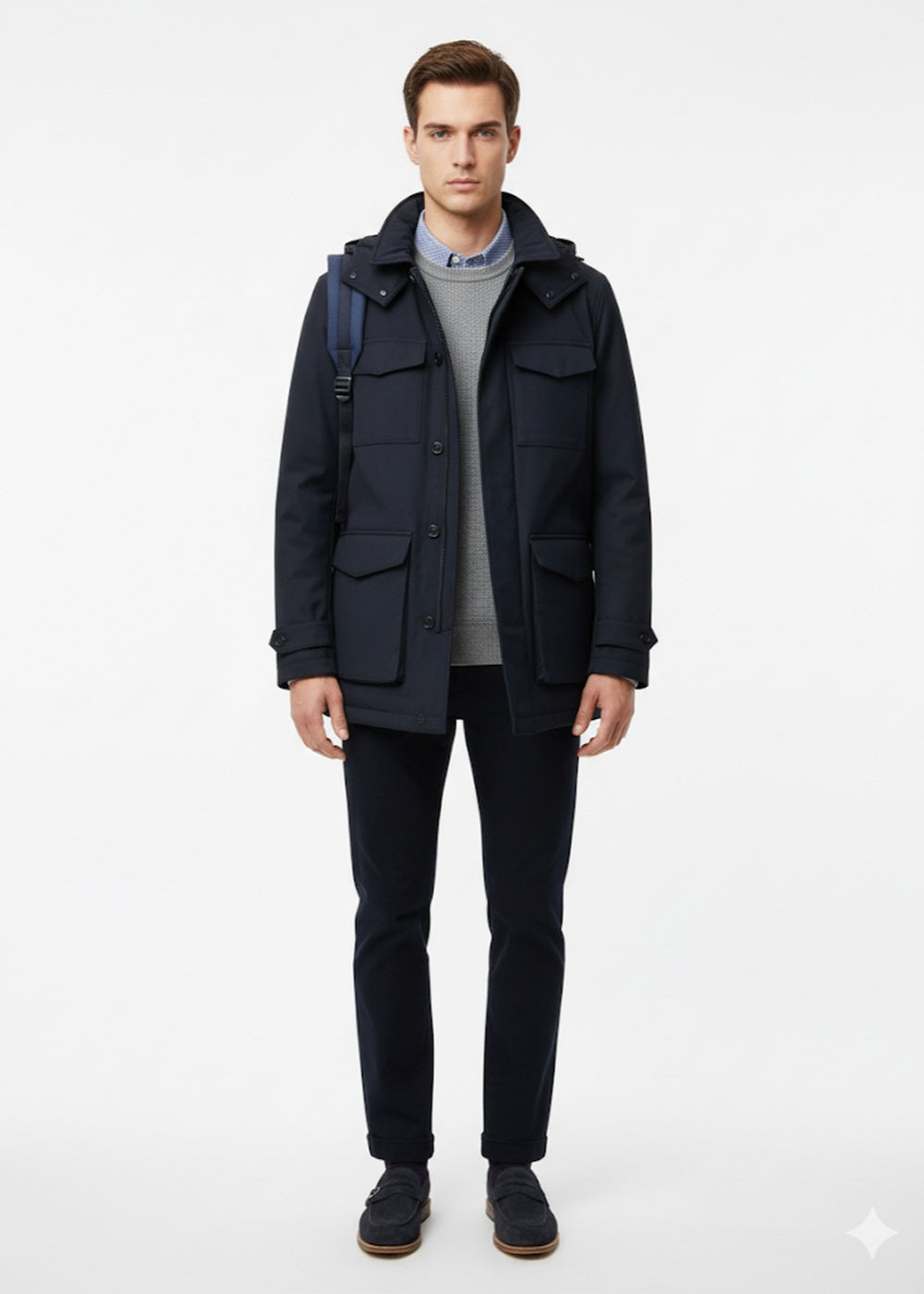 Jack & Jones - Pantalone Mod. Chinos - BLU