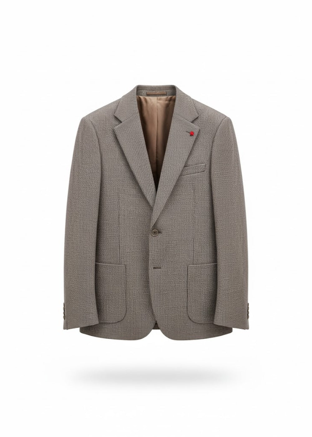 kerso - giacca 2 bottoni - fango