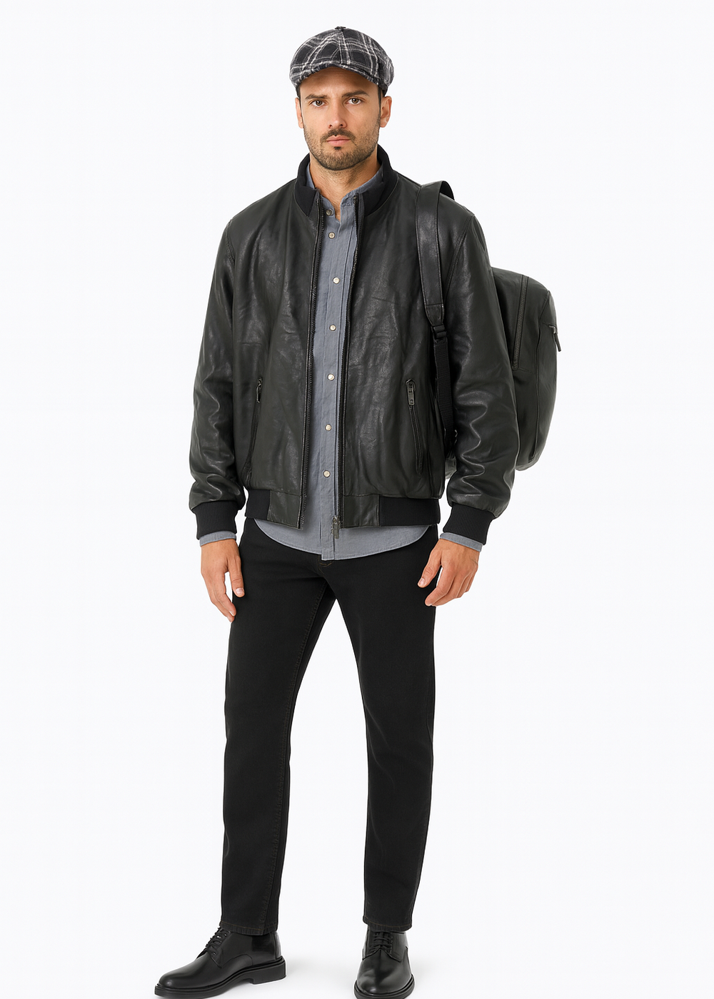 KERSO - Bomber Ecopelle - NERO