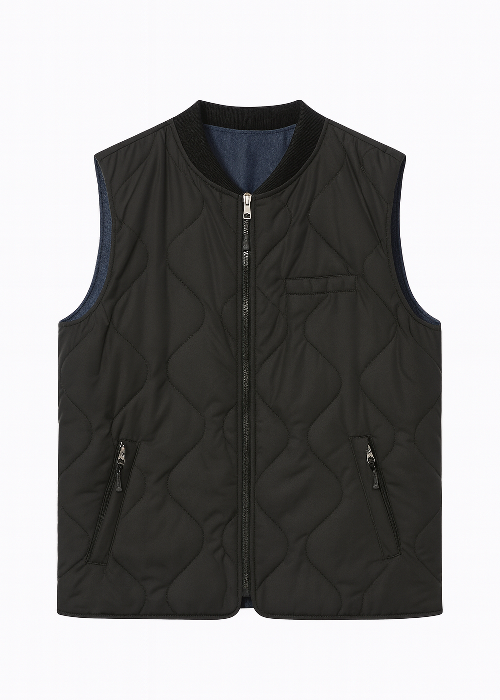 kerso - gilet reversibile - nero