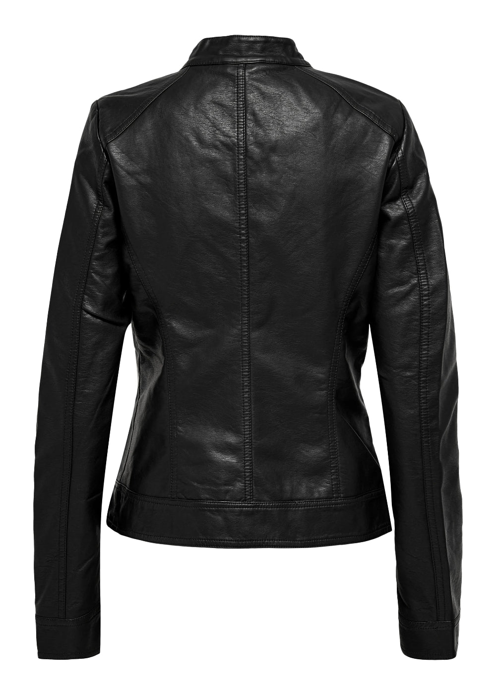 only - giubbino ecopelle - nero