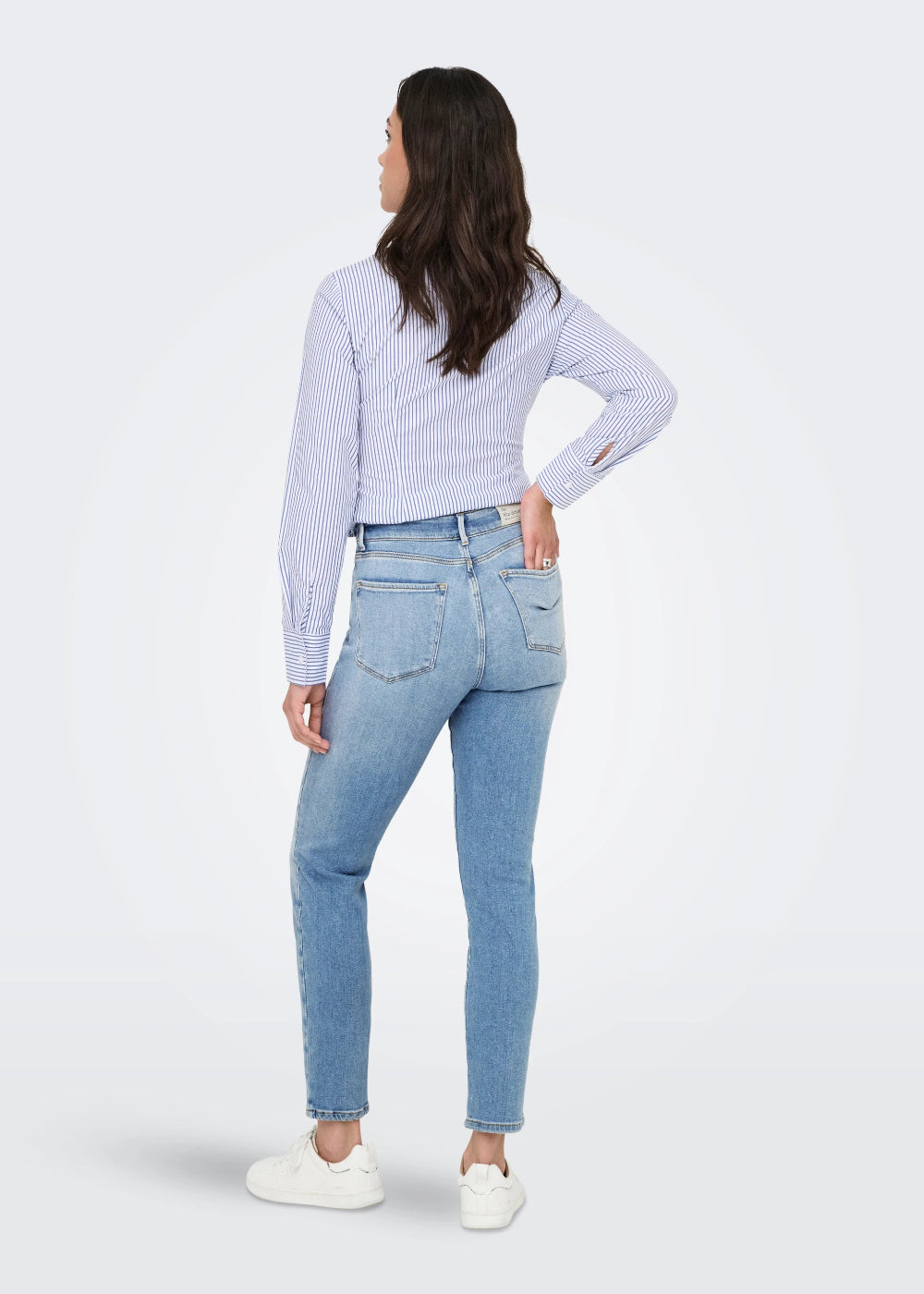ONLY - Jeans Vita Alta - JEANS CHIARO